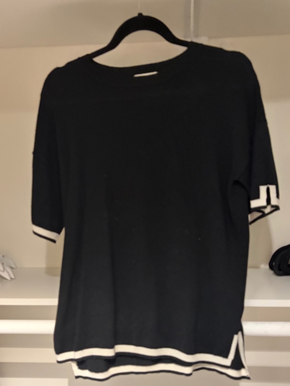 Chunky short-sleeve sweater
